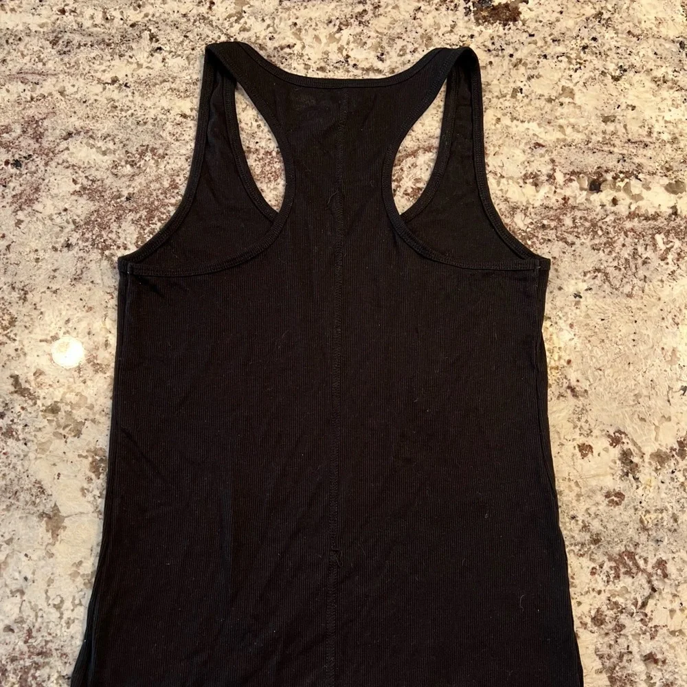 Black Razor Back Tank Top - Picture 2 of 2